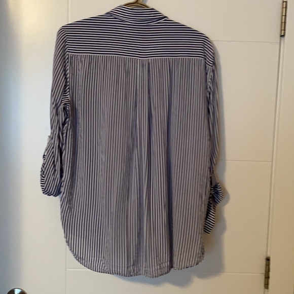 Blue & White Striped Blouse - Picture 2 of 2